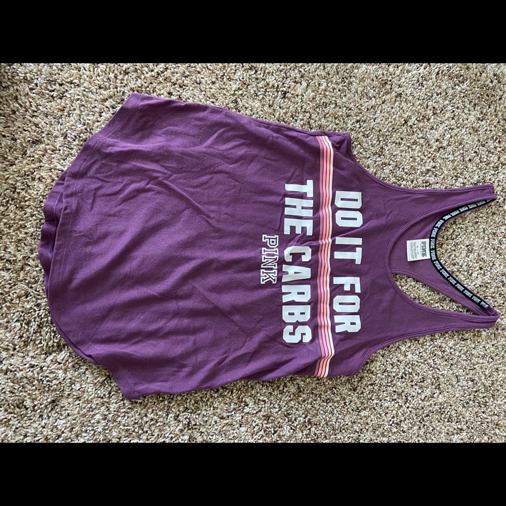“Do it for the carbs” racer back tank